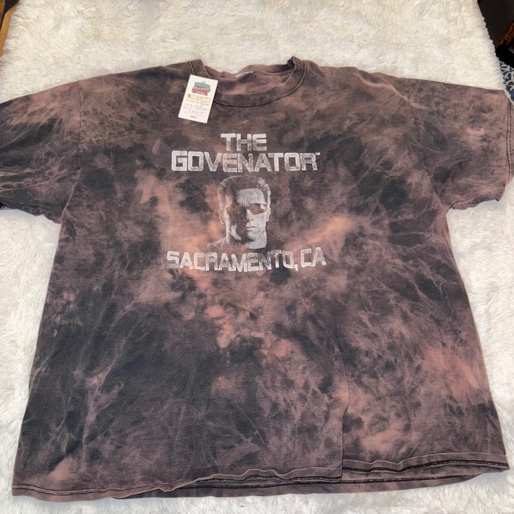 Unbranded The Govenator T-Shirt Mens XL  dye Wash Excellent Arnold Graphic